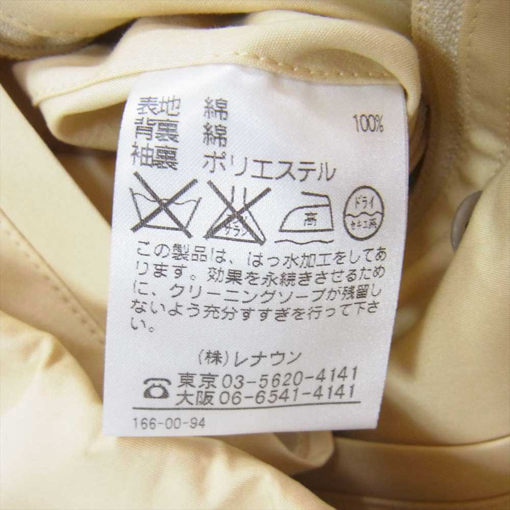 Aquascutum アクアスキュータム フード付きハーフコート イエロー系 M【中古】