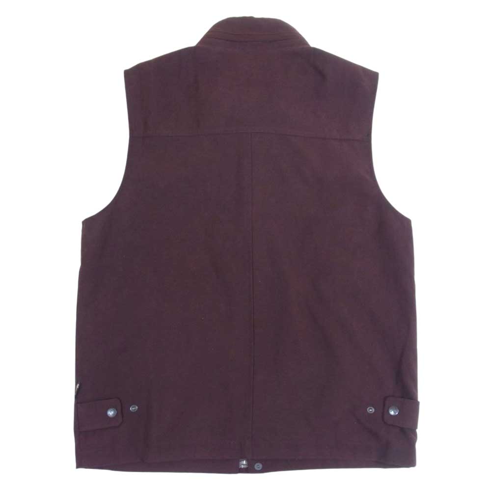 Aquascutum アクアスキュータム 撥水フェイクスエード ベスト パープル系 M【極上美品】【中古】