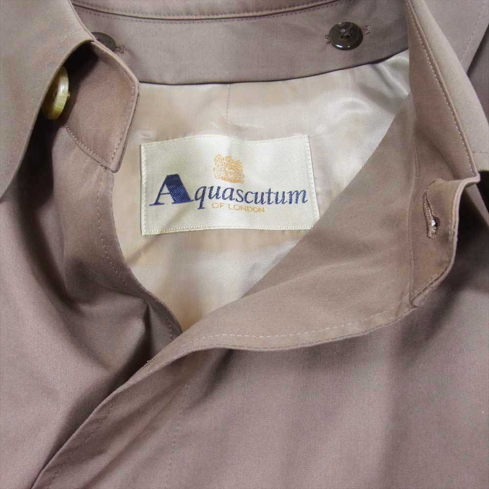 Aquascutum アクアスキュータム ライナー付き 撥水 コットン ステンカラー コート ブラウン系 30【中古】