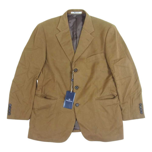 Aquascutum アクアスキュータム カシミヤ混 コットン テーラード ジャケット ブラウン系 表記なし【中古】