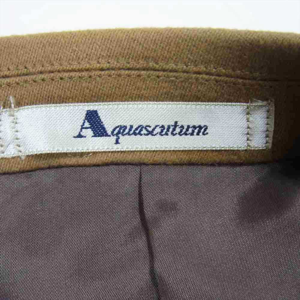 Aquascutum アクアスキュータム カシミヤ混 コットン テーラード ジャケット ブラウン系 表記なし【中古】