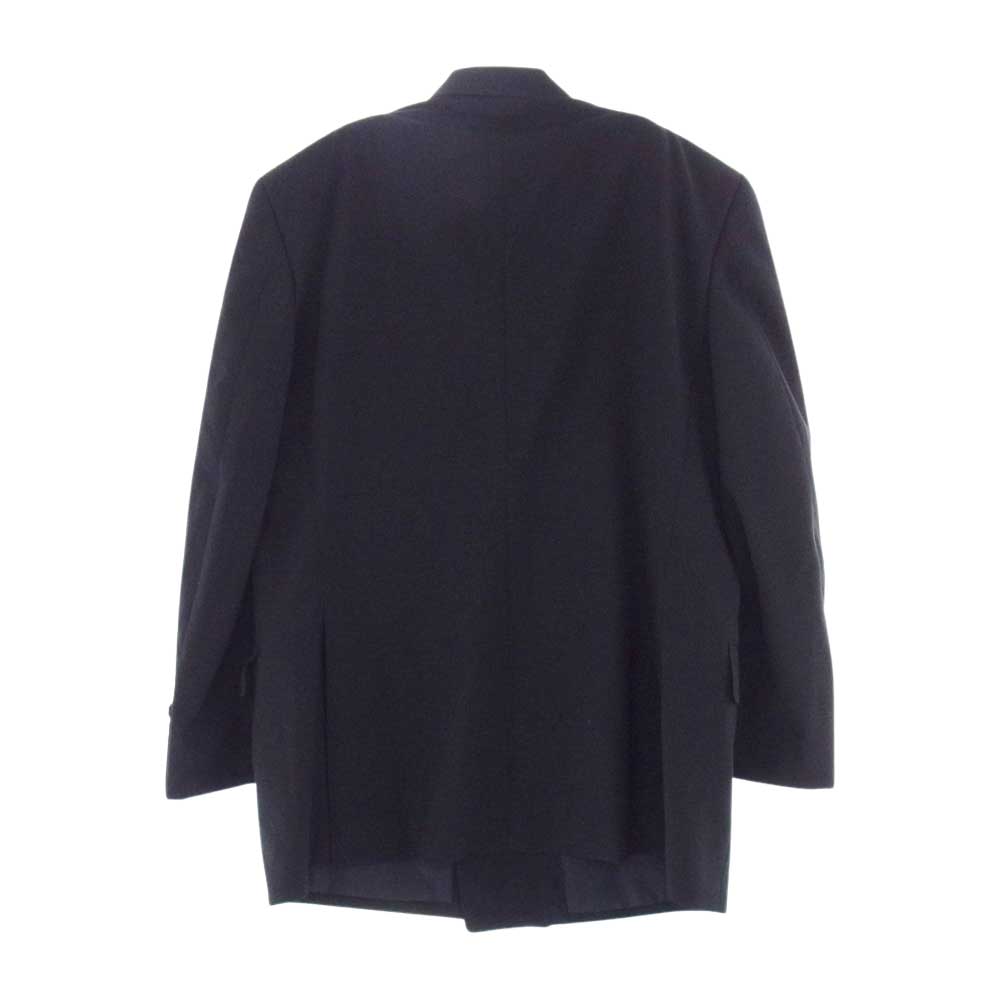 Aquascutum アクアスキュータム ウール ダブル ジャケット ブラック系 胸囲94 胴囲84 身長165【極上美品】【中古】