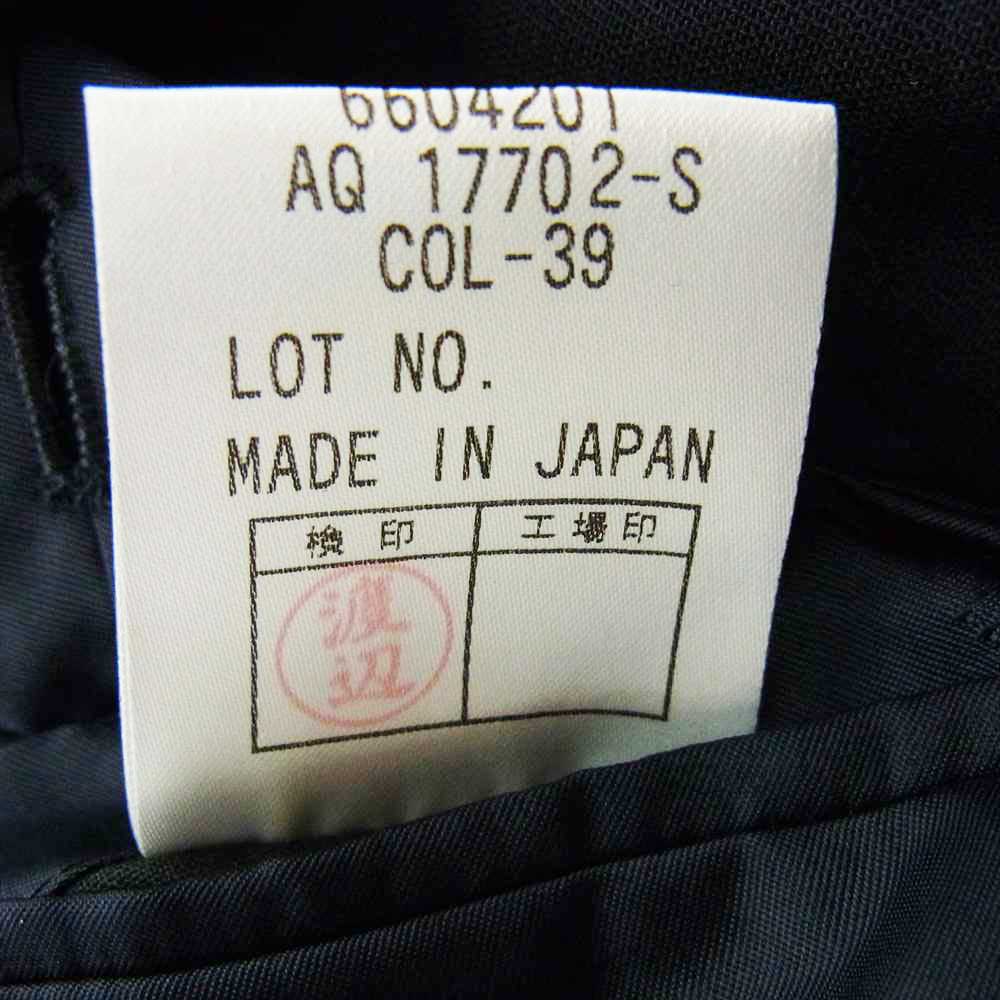 Aquascutum アクアスキュータム ウール ダブル ジャケット ブラック系 胸囲94 胴囲84 身長165【極上美品】【中古】