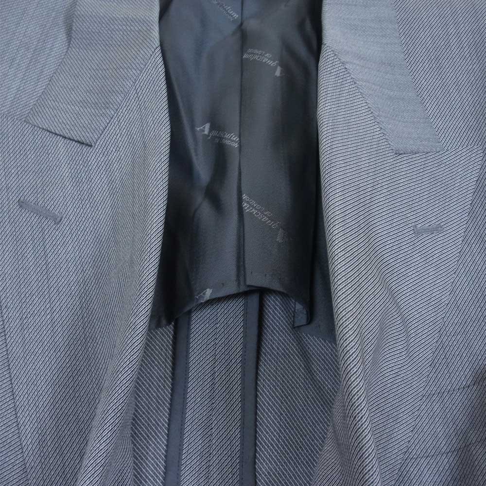 Aquascutum アクアスキュータム ウール混 ダブル ジャケット グレー系 表記なし【極上美品】【中古】