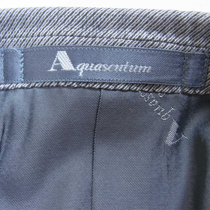 Aquascutum アクアスキュータム ウール混 ダブル ジャケット グレー系 表記なし【極上美品】【中古】