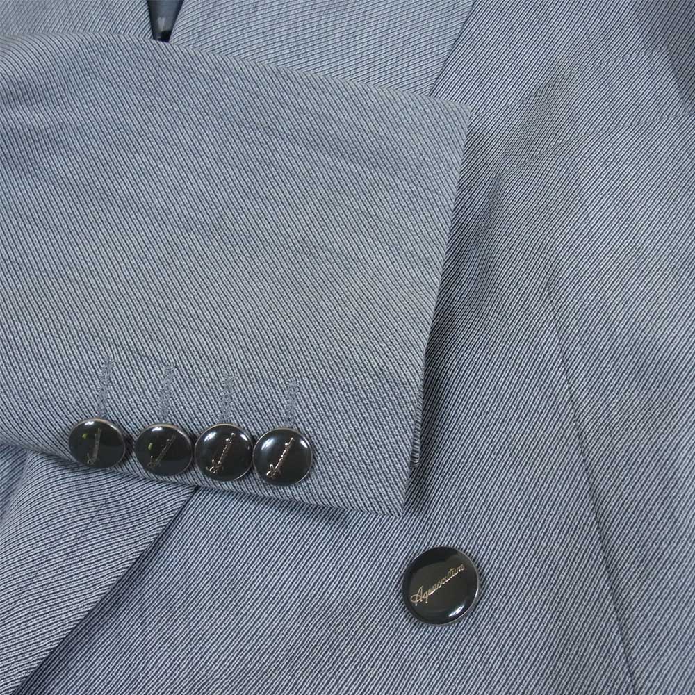 Aquascutum アクアスキュータム ウール混 ダブル ジャケット グレー系 表記なし【極上美品】【中古】