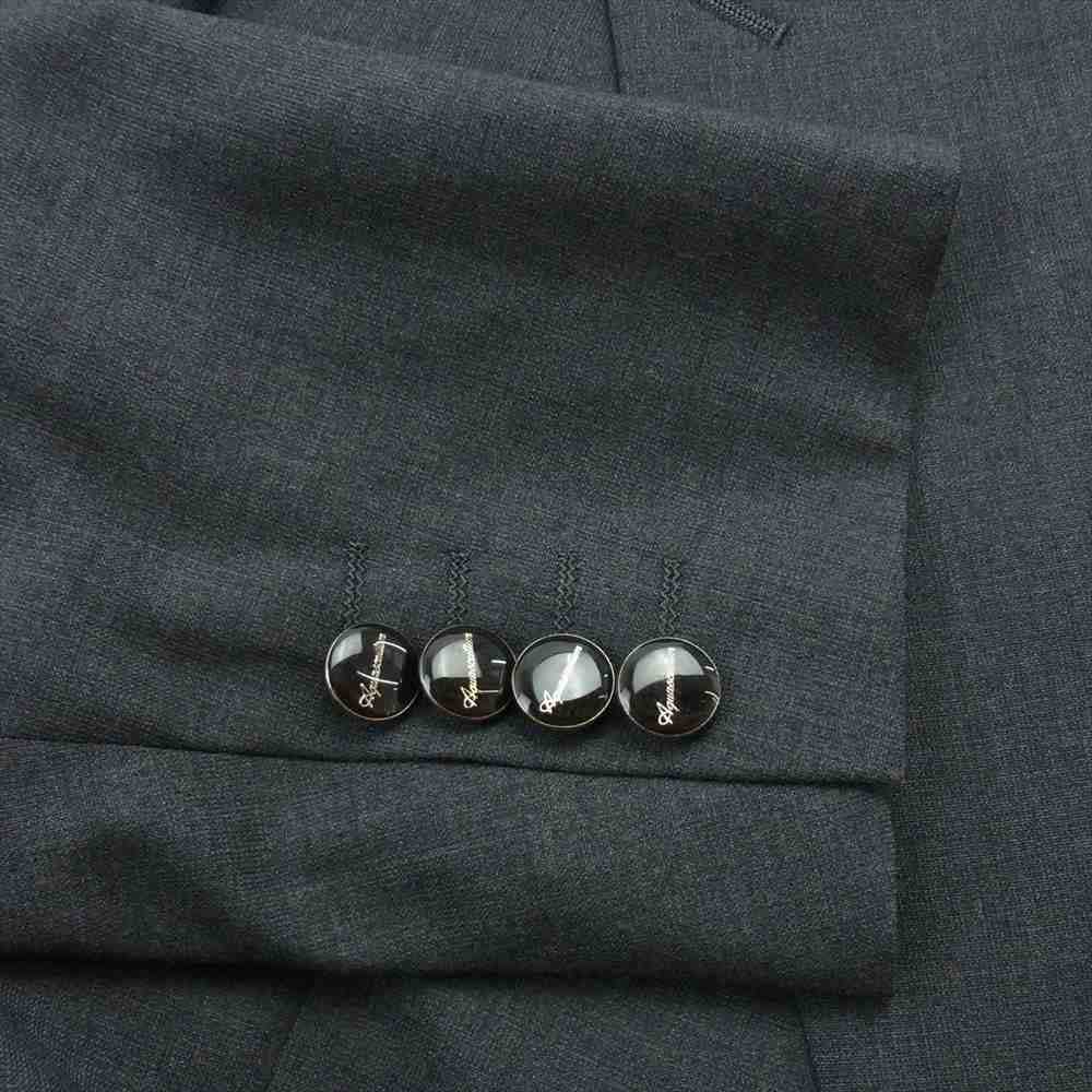 Aquascutum アクアスキュータム ウール ダブル ジャケット グレー系 グレー系 胸囲94 胴囲84 身長165【極上美品】【中古】