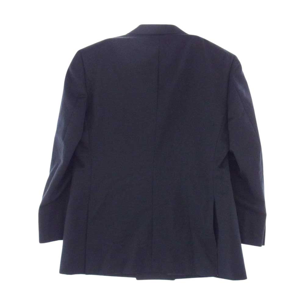 Aquascutum アクアスキュータム モヘヤ混 ダブル ジャケット ネイビー系 胸囲94 胴囲84 身長165【極上美品】【中古】