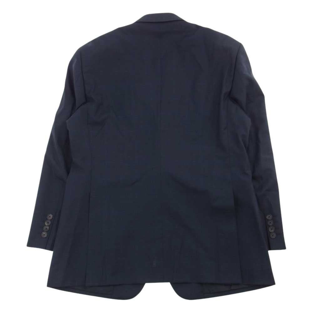 Aquascutum アクアスキュータム ウール シングル 2つボタン スーツ セットアップ ダークネイビー系【極上美品】【中古】