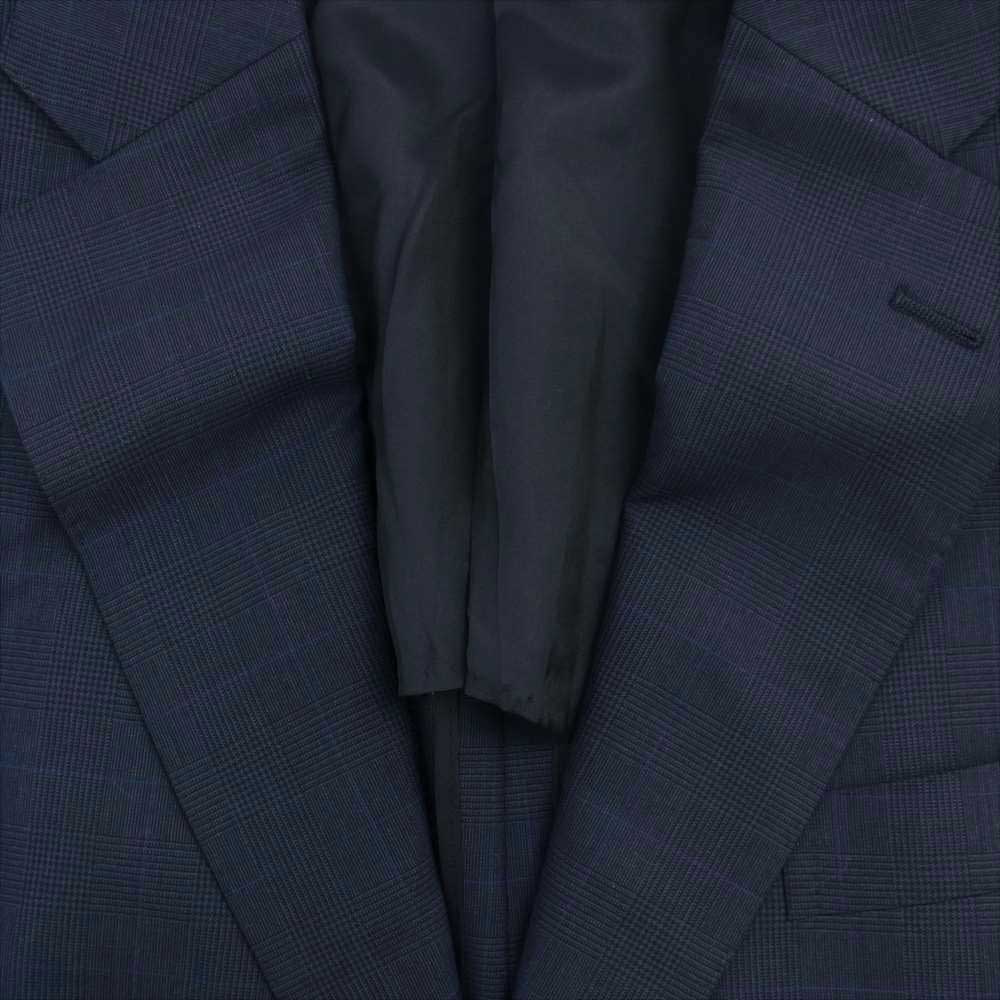 Aquascutum アクアスキュータム ウール シングル 2つボタン スーツ セットアップ ダークネイビー系【極上美品】【中古】
