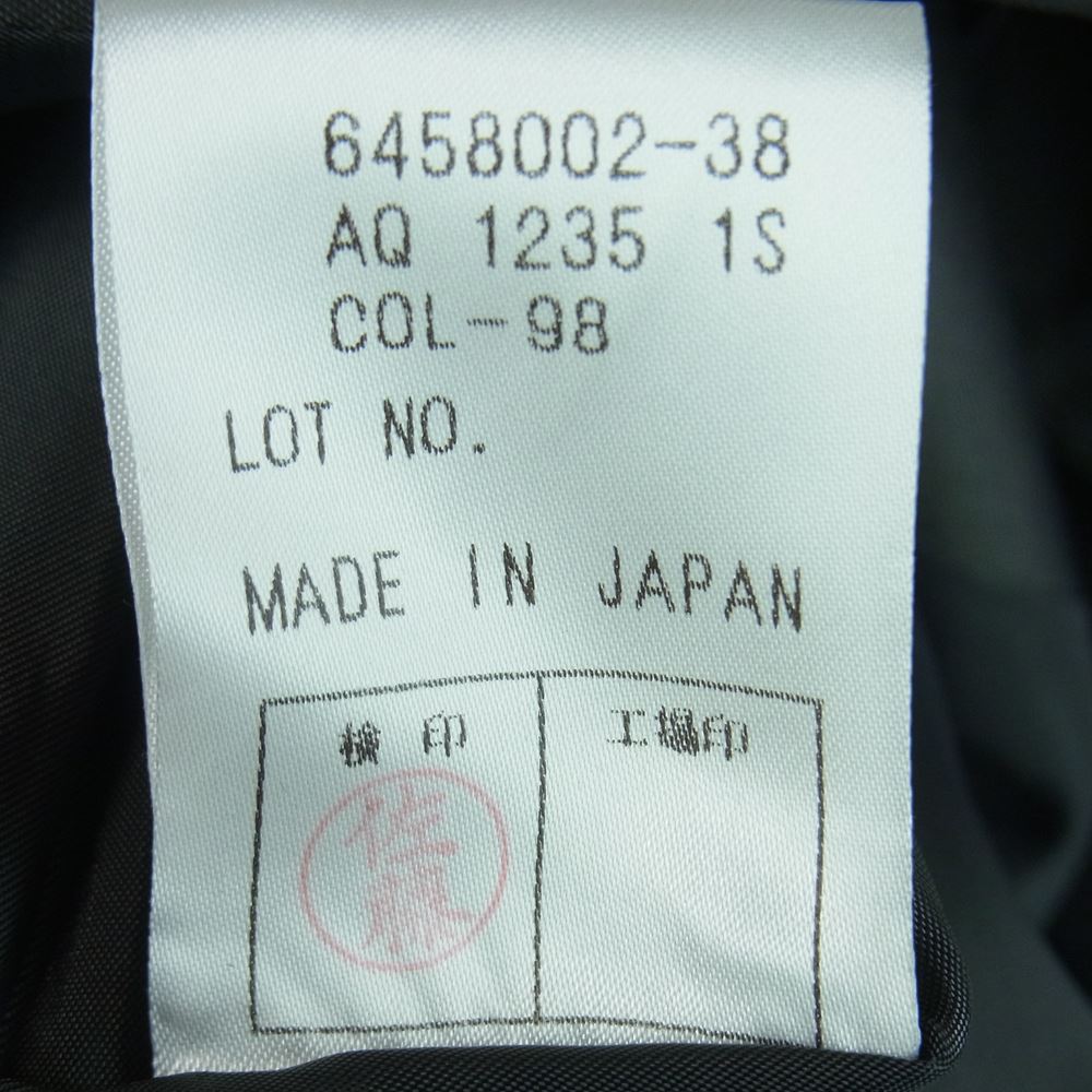 Aquascutum アクアスキュータム シルク混ウール ステンカラー コート 日本製 グレー系 サイズ表記無し【極上美品】【中古】
