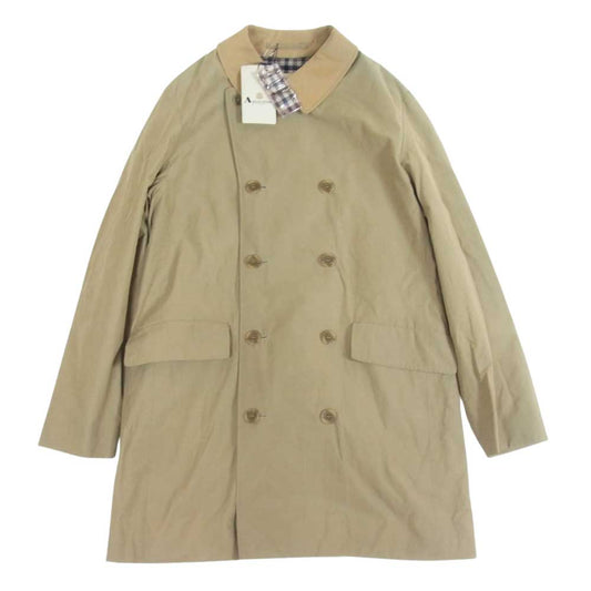 Aquascutum アクアスキュータム 英国製 撥水 ハーフ コート ベージュ系 40【中古】