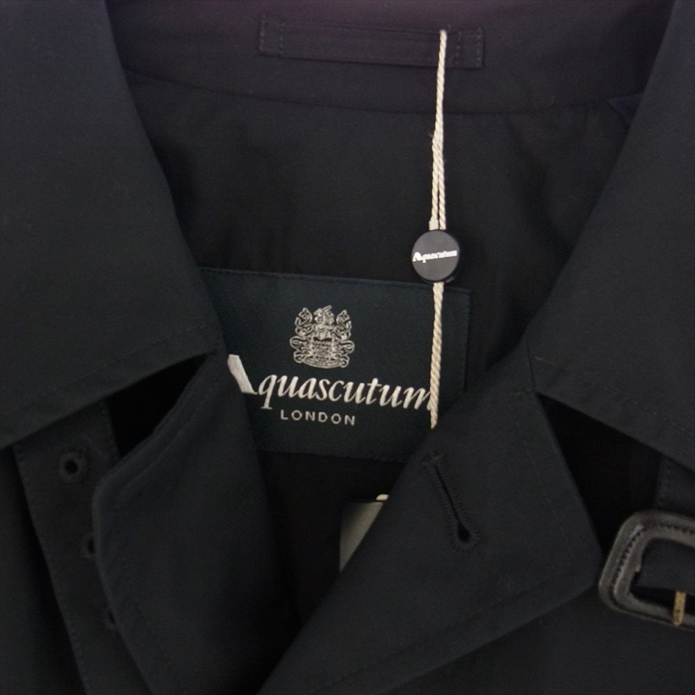 Aquascutum アクアスキュータム 撥水 コットン シングル トレンチ