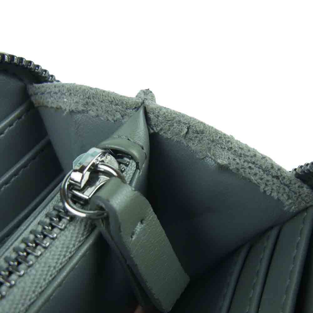 Stella McCartney ステラマッカートニー FALABELLA ファラベラ スエード チェーン ラウンドジップ 財布 ウォレット グレー系【中古】