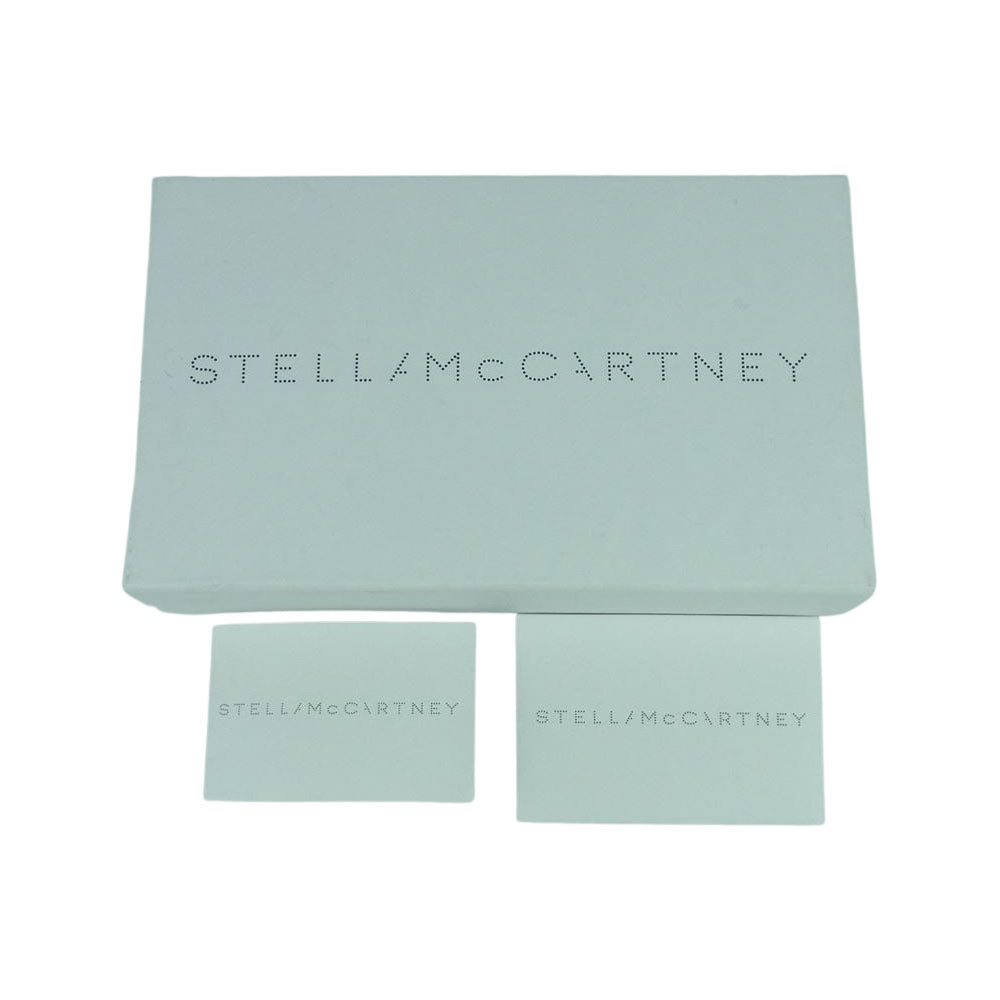 Stella McCartney ステラマッカートニー FALABELLA ファラベラ スエード チェーン ラウンドジップ 財布 ウォレット グレー系【中古】