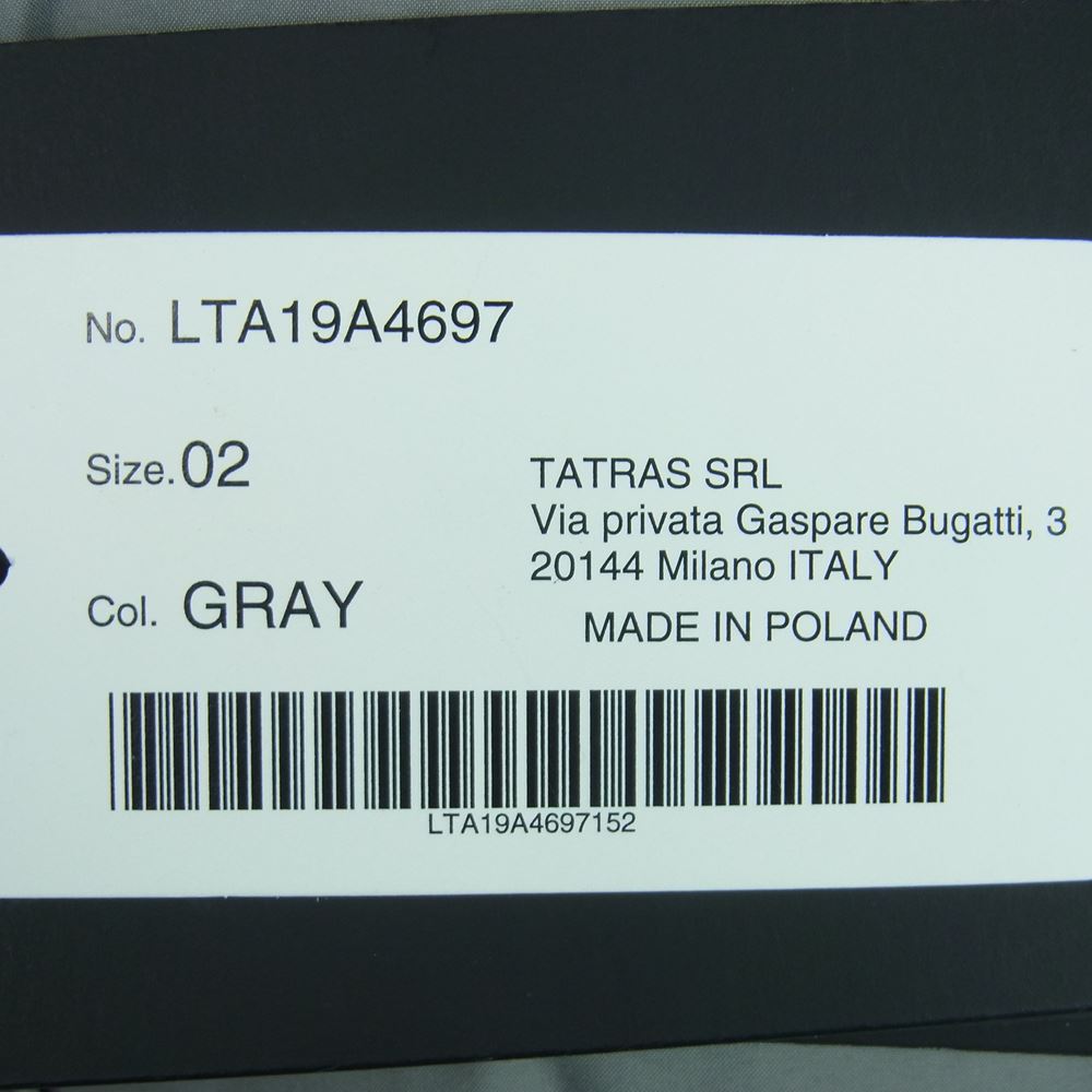 TATRAS タトラス LTA19A4697 国内正規品 AGOGNA アゴーニャ ベルト ダウン コート グレー系 02【新古品】【未使用】【中古】