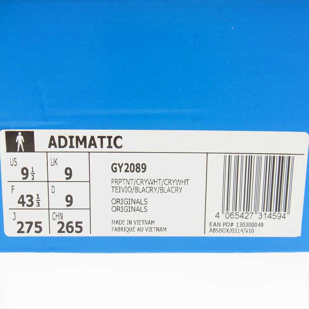 adidas アディダス GY2089 ADIMATIC PURPLE TINT アディマティック パープル ティント パープル系 26.5cm【新古品】【未使用】【中古】