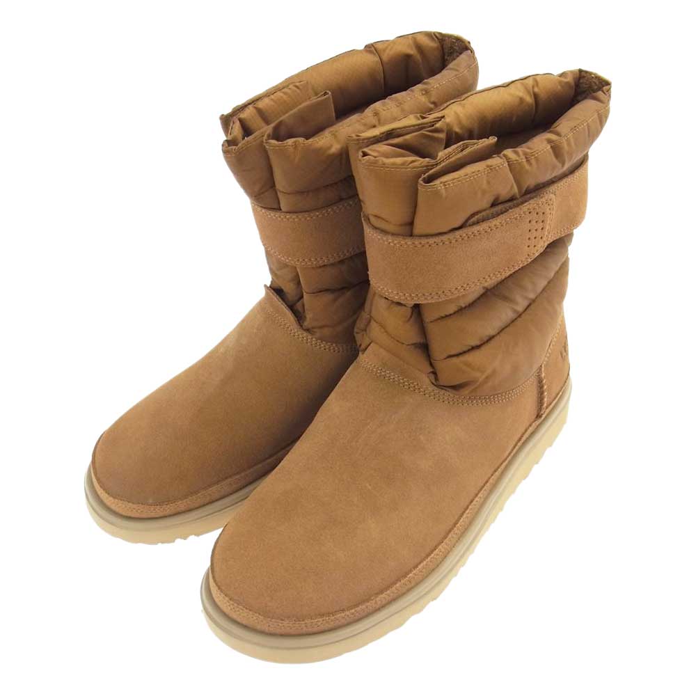 UGG アグ CLASSIC SHORT PULL ON WEATHER  クラッシック ショート プルオン ウエザー ブーツ 防水 スエード  ブラウン系 US9(27.0cm)【新古品】【未使用】【中古】