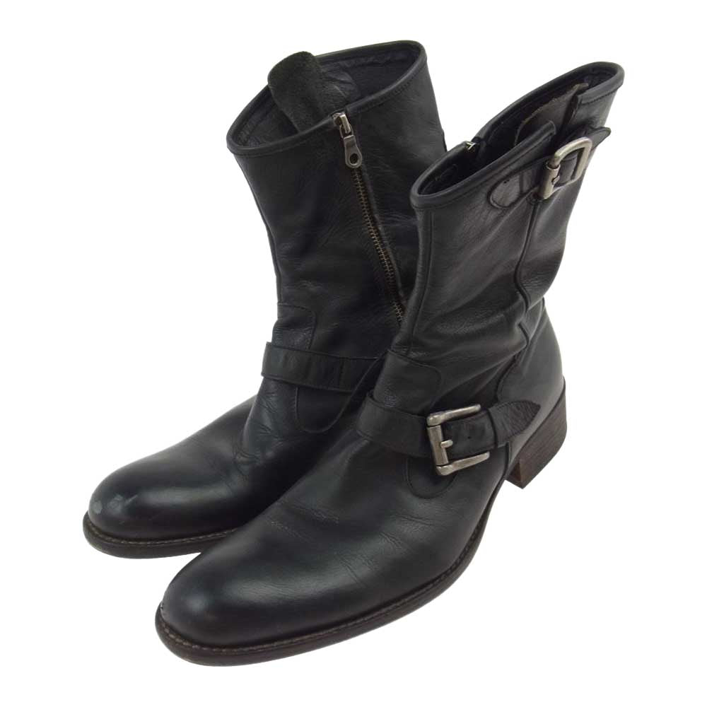 alfredoBANNISTER アルフレッドバニスター サイドジップ エンジニア ブーツ ブラック系【中古】