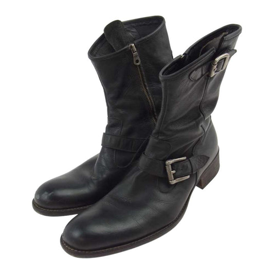 alfredoBANNISTER アルフレッドバニスター サイドジップ エンジニア ブーツ ブラック系【中古】