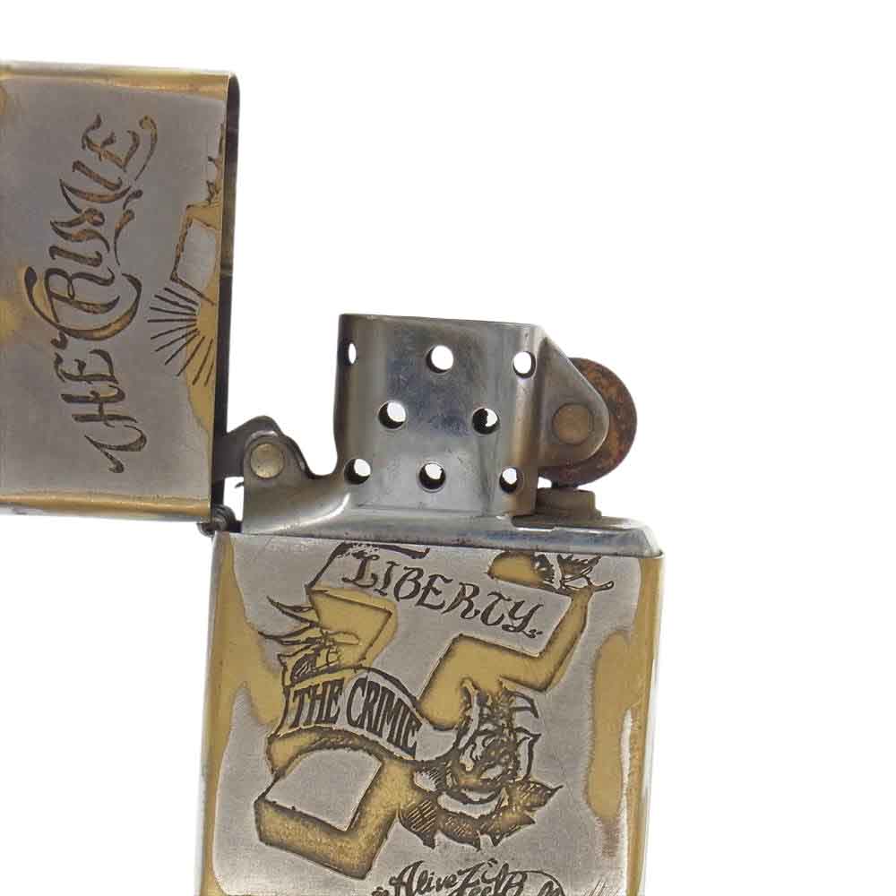 CRIMIE クライミー USA製 スカル ジッポ ライター シルバー系【中古】