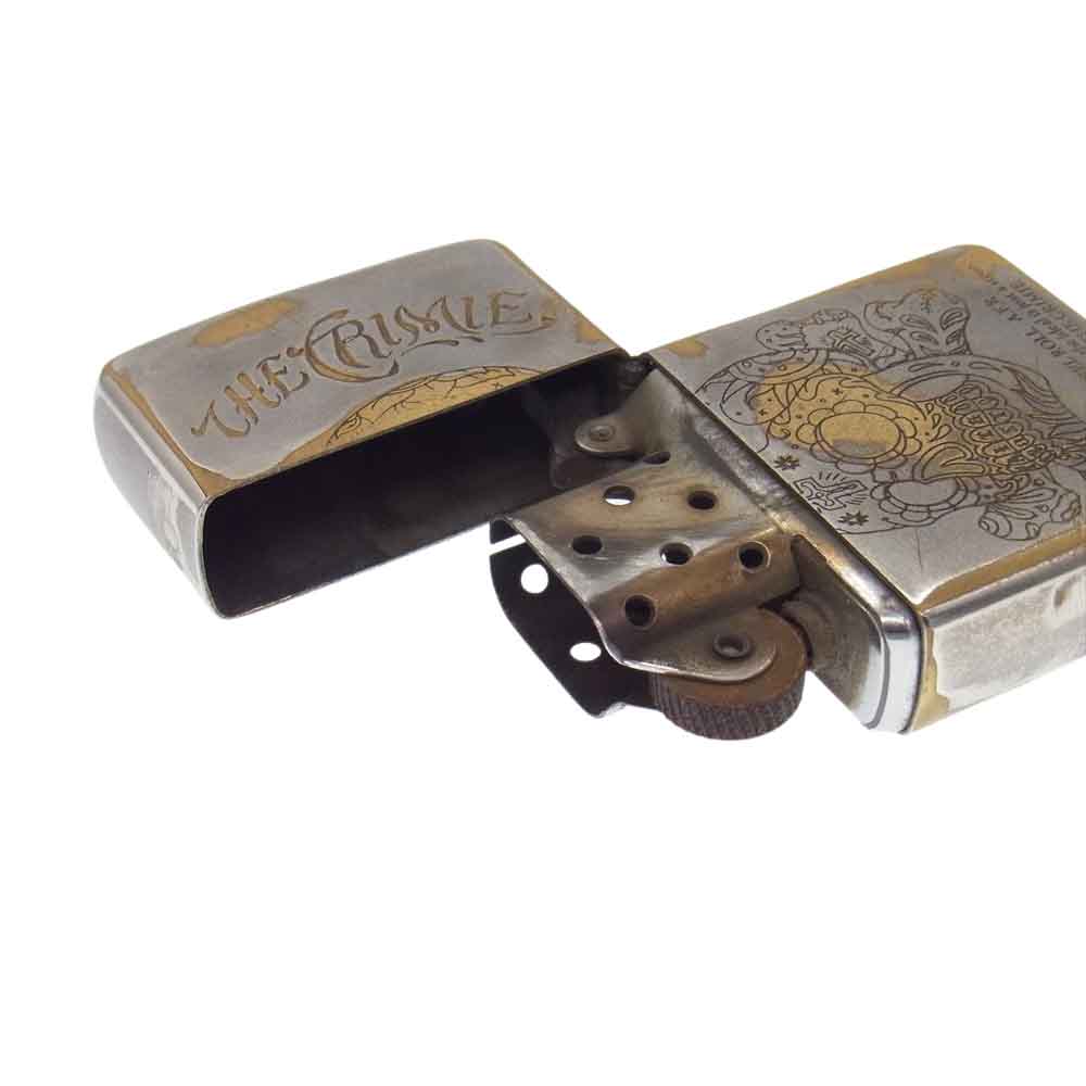 CRIMIE クライミー USA製 スカル ジッポ ライター シルバー系【中古】