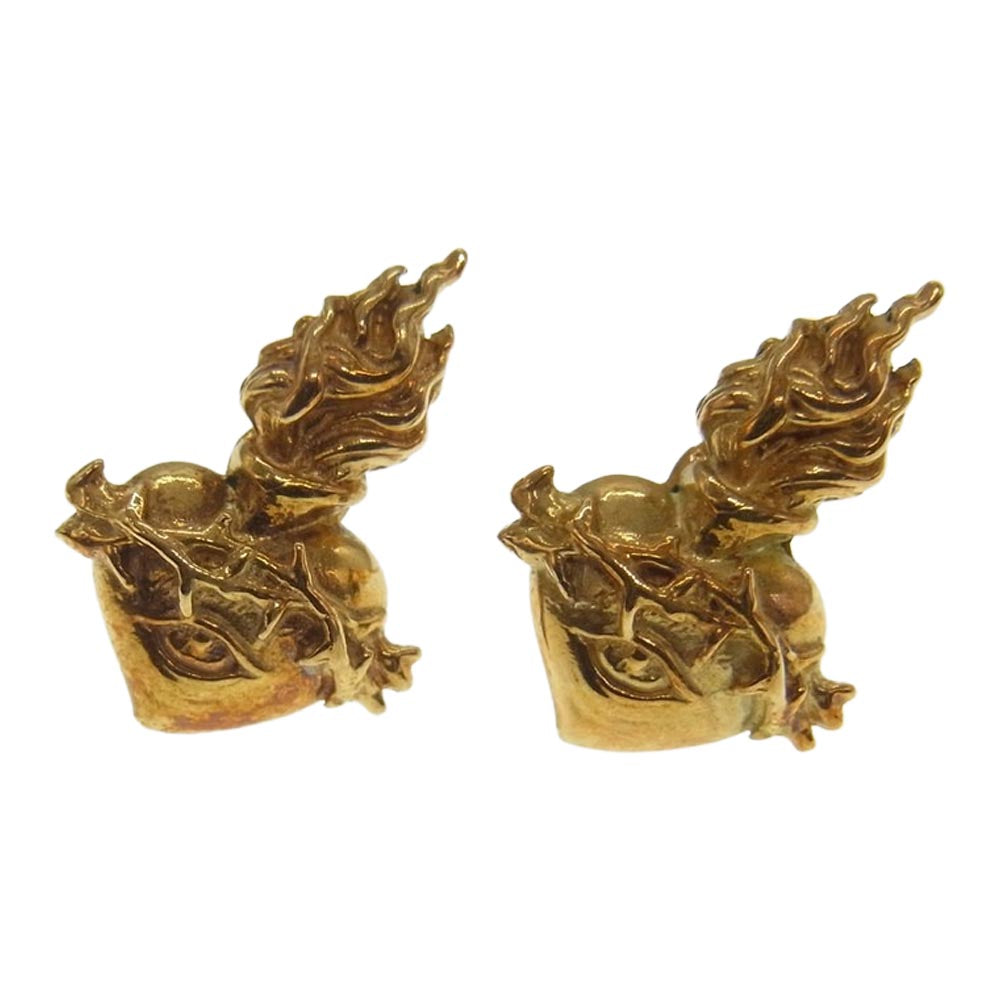 ソフトマシーン K18 EYE PIERCE 18K 金 ピアス 両耳2個セット ゴールド系【中古】