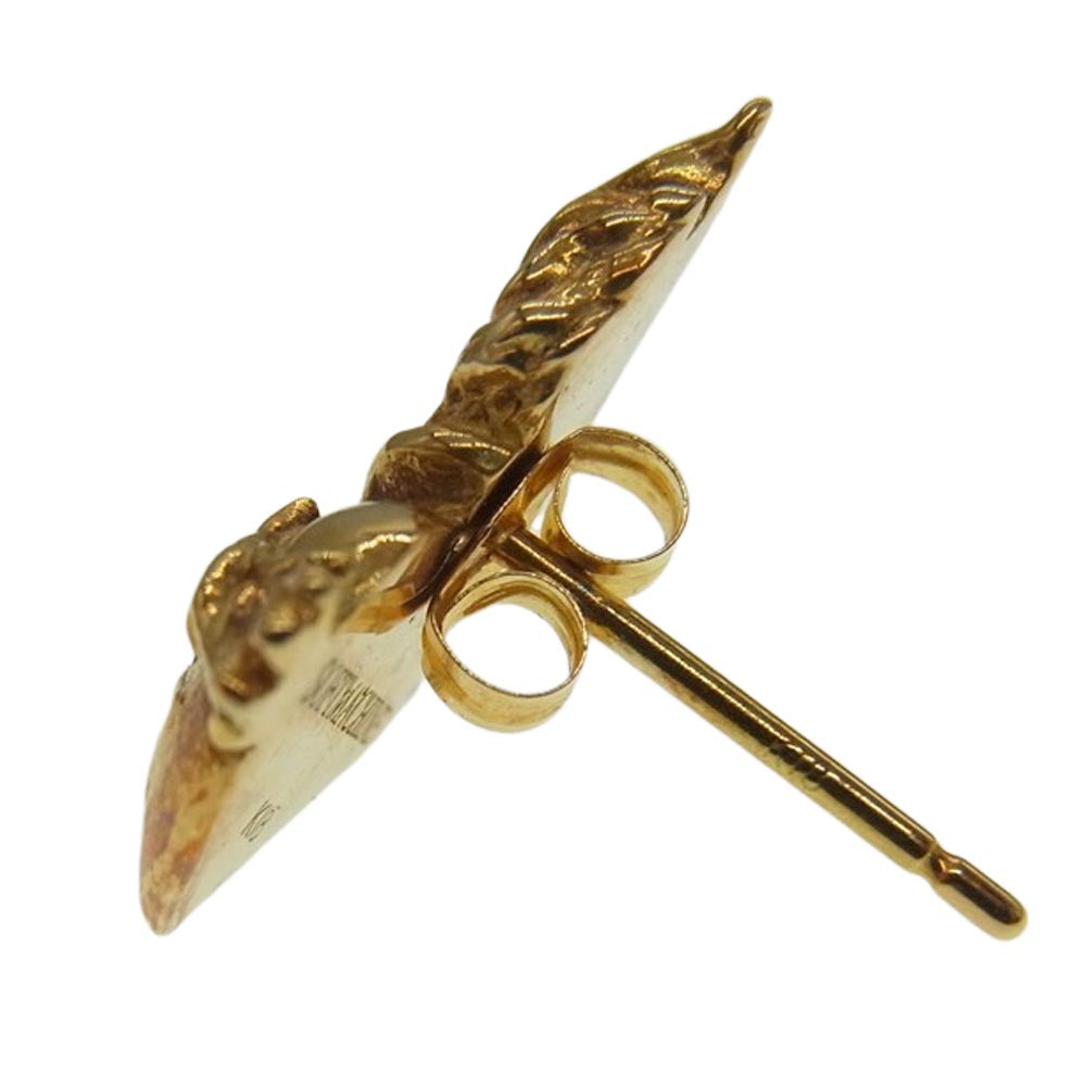 ソフトマシーン K18 EYE PIERCE 18K 金 ピアス 両耳2個セット ゴールド系【中古】
