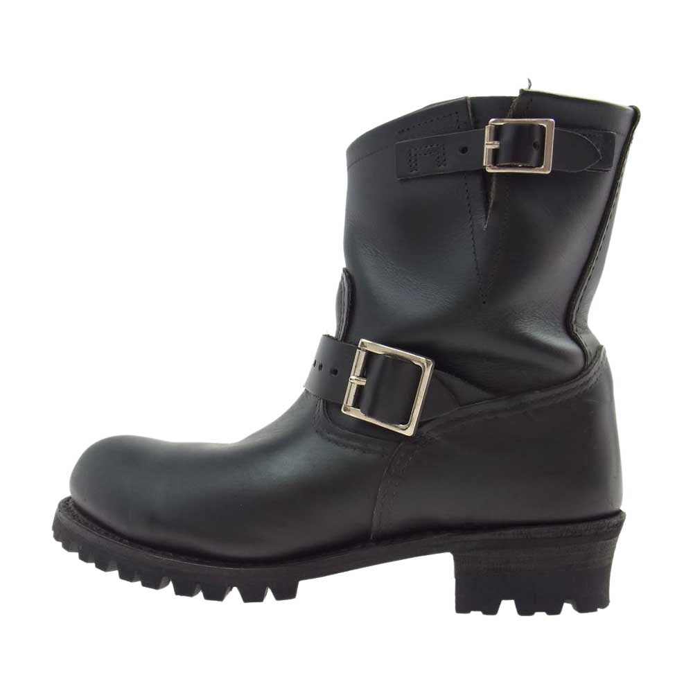 RED WING レッドウィング 2976 ショート エンジニア スチールトゥ ブーツ  ブラック系 US8.5(26.5cm)【中古】
