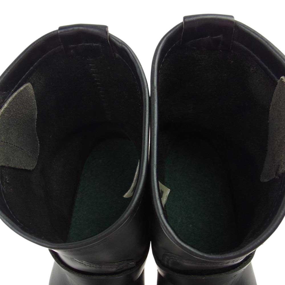 RED WING レッドウィング 2976 ショート エンジニア スチールトゥ ブーツ  ブラック系 US8.5(26.5cm)【中古】