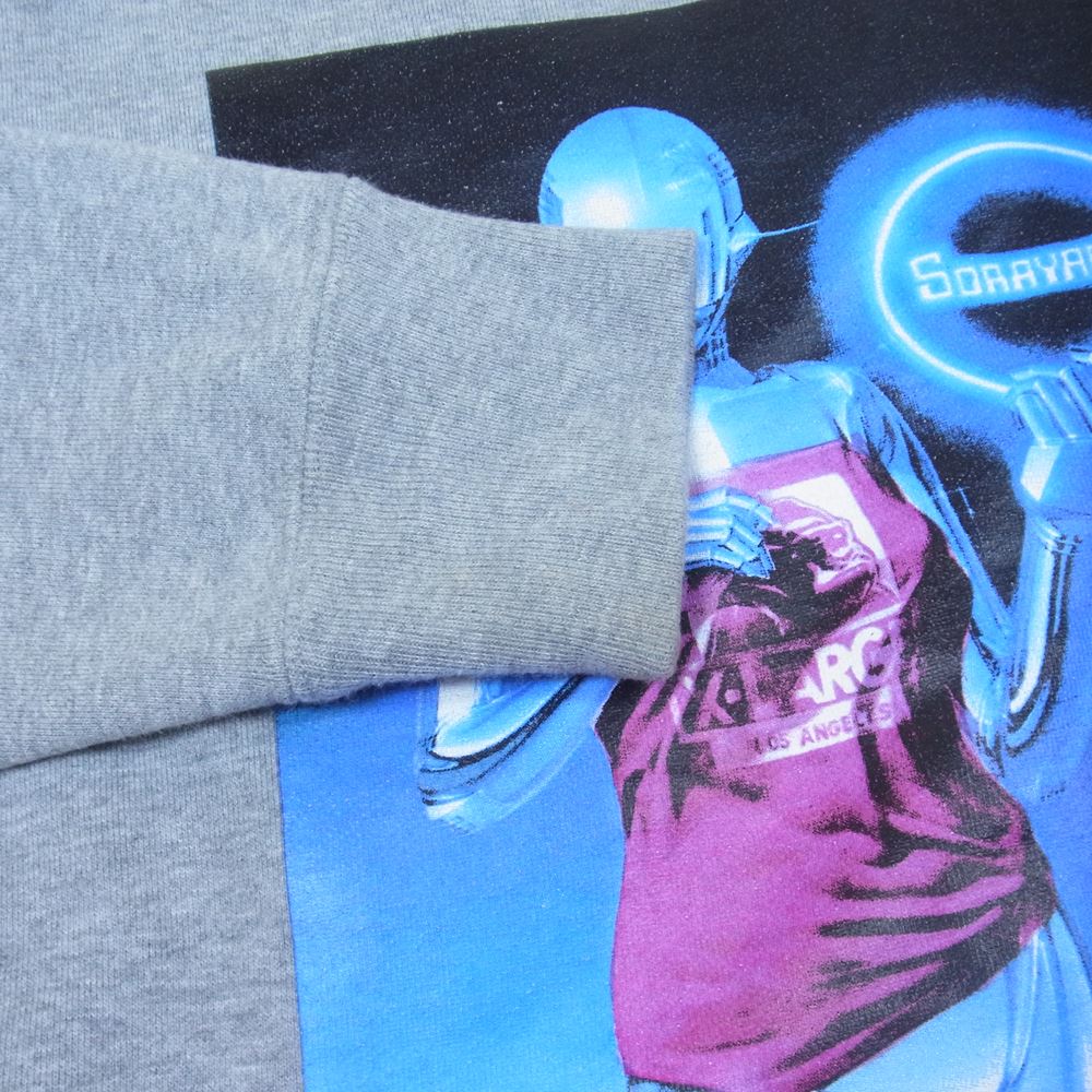 エクストララージ 16AW 1164213 SORAYAMA SEXY ROBOT CREWNECK クルーネック ウェット 空山基 グレー系 S【中古】