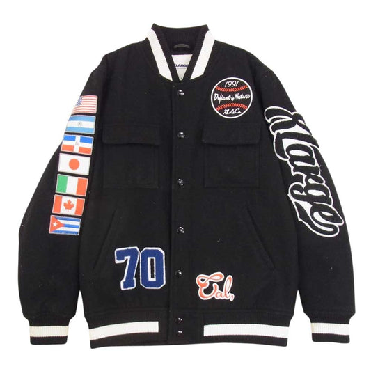 エクストララージ  ウール ジャケット スタジャン ブラック系 S【中古】