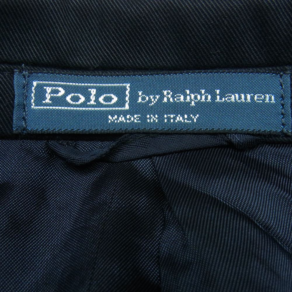 POLO RALPH LAUREN ポロ・ラルフローレン シルバーボタン テーラード ジャケット イタリア製 ダークネイビー系 S 38【中古】