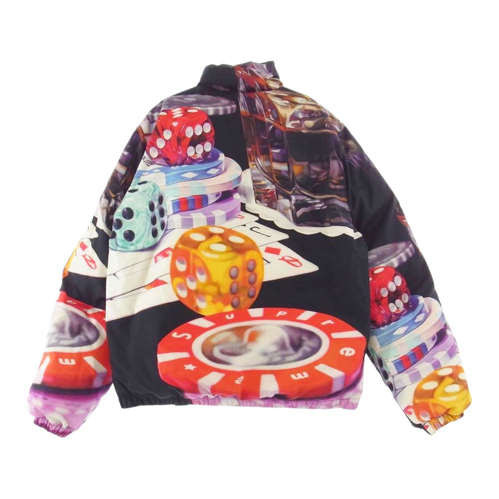 Supreme シュプリーム 18AW  Casino Down Jacket カジノ ダウン ジャケット ブラック系 S【中古】