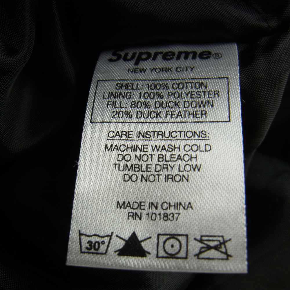 Supreme シュプリーム 18AW  Casino Down Jacket カジノ ダウン ジャケット ブラック系 S【中古】