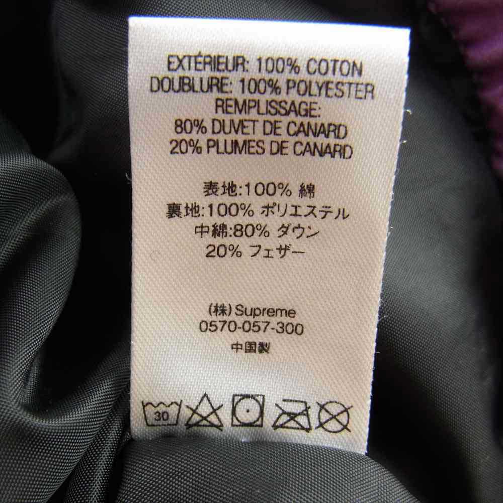 Supreme シュプリーム 18AW  Casino Down Jacket カジノ ダウン ジャケット ブラック系 S【中古】
