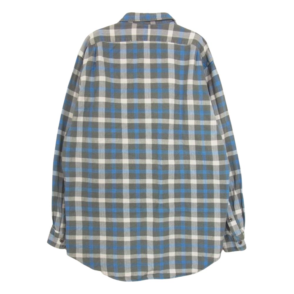 RRL ダブルアールエル 90s 三ツ星 チェック 長袖 シャツ ブルー系 M【中古】