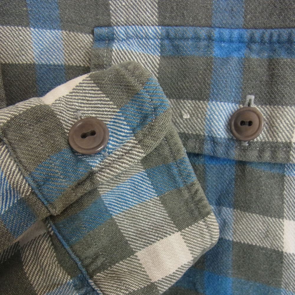 RRL ダブルアールエル 90s 三ツ星 チェック 長袖 シャツ ブルー系 M【中古】