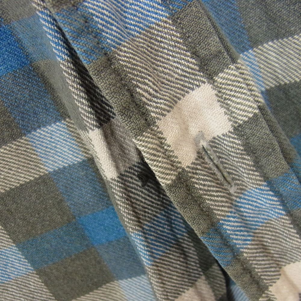 RRL ダブルアールエル 90s 三ツ星 チェック 長袖 シャツ ブルー系 M【中古】
