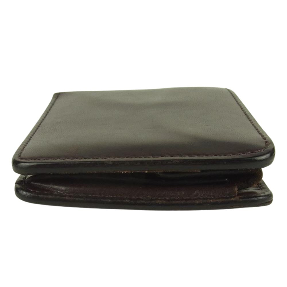 WILDSWANS ワイルドスワンズ GROUNDER グラウンダー サドルプルアップ 二つ折り 財布 ウォレット 牛革 ブラウン系【中古】