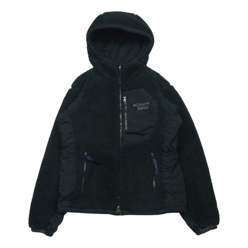 Columbia コロンビア BLUE BLUE ナイロン フリース リバーシブル ジャケット ブルーブルー ベトナム製 ブラック系 S【中古】
