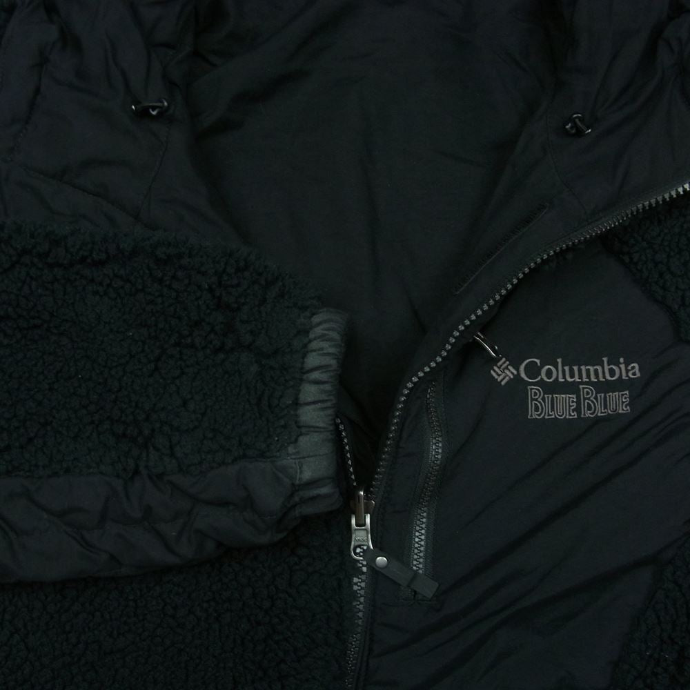 Columbia コロンビア BLUE BLUE ナイロン フリース リバーシブル ジャケット ブルーブルー ベトナム製 ブラック系 S【中古】