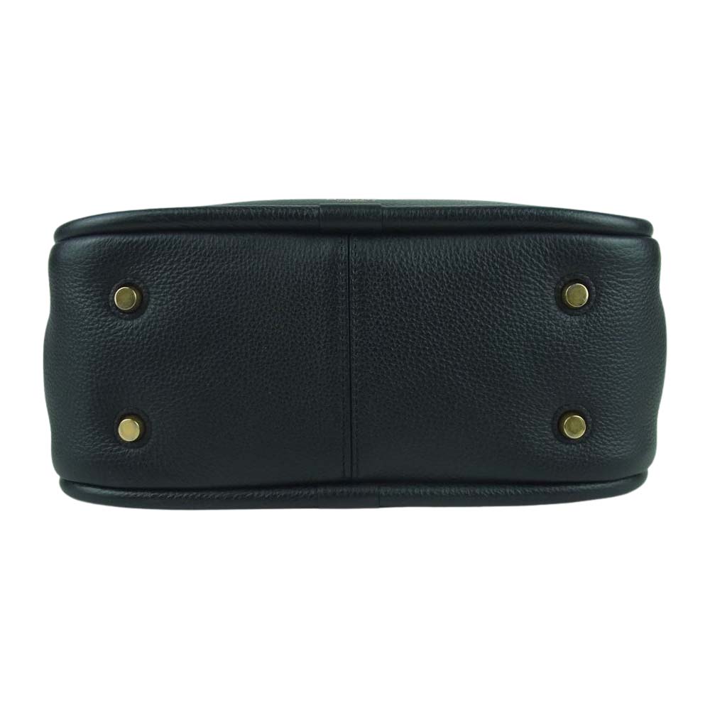 MULBERRY マルベリー HH5287 レザー チェーン ハンド ショルダー バッグ ブラック系【中古】