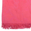 HERMES エルメス  ニューリブリス カシミヤ シルク 大判 ストール ショール Hロゴ柄 ミニフリンジ付き ピンク系【中古】