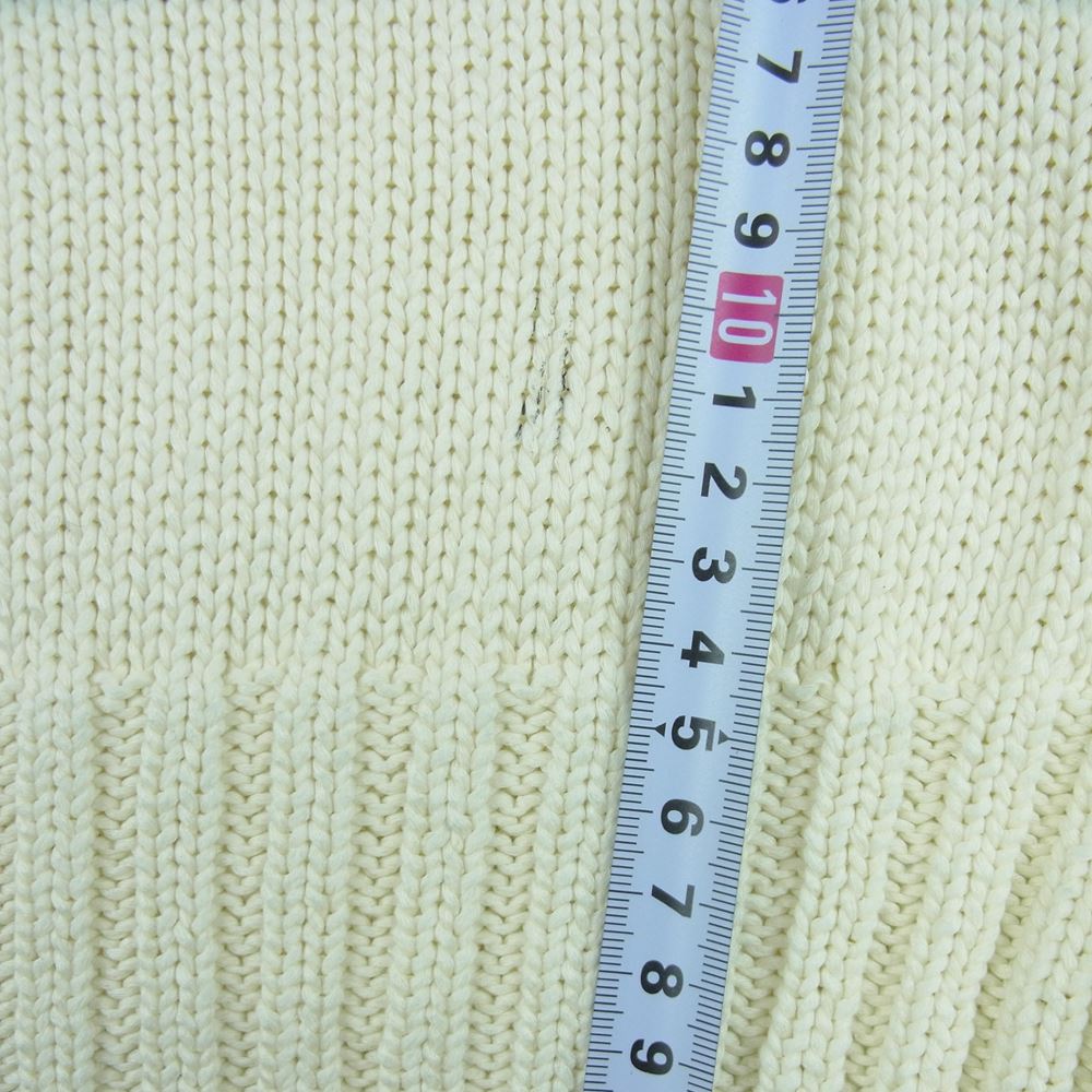 HUMAN MADE ヒューマンメイド 22SS COTTON KNIT SWEATSHIRT ニット セーター クリーム系 S【極上美品】【中古】