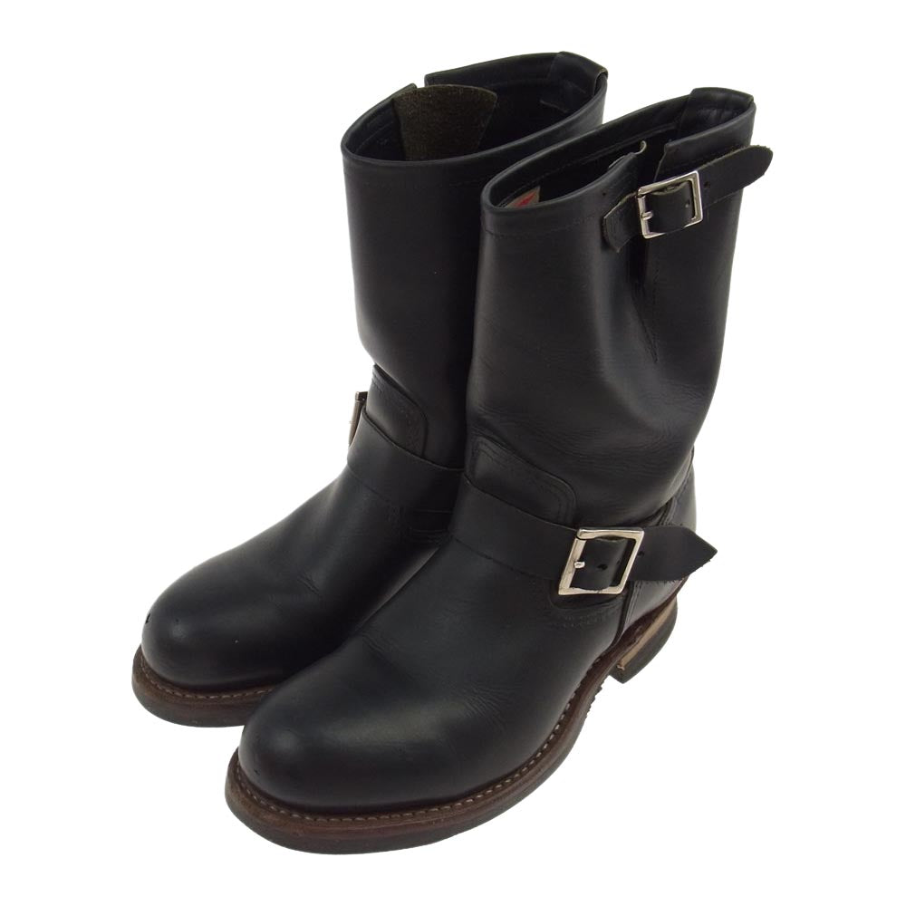 RED WING レッドウィング 9085 ENGINEER BOOTS エンジニア ブーツ ブラック系 US7.5(25.5cm)【中古】