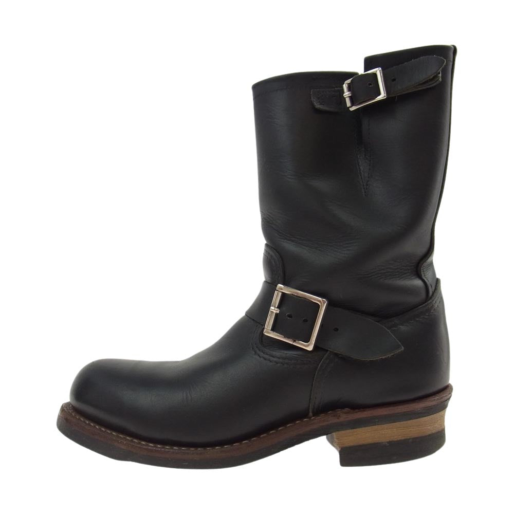 RED WING レッドウィング 9085 ENGINEER BOOTS エンジニア ブーツ ブラック系 US7.5(25.5cm)【中古】