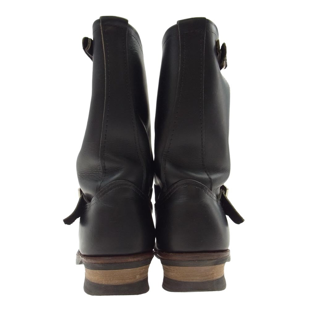 RED WING レッドウィング 9085 ENGINEER BOOTS エンジニア ブーツ ブラック系 US7.5(25.5cm)【中古】