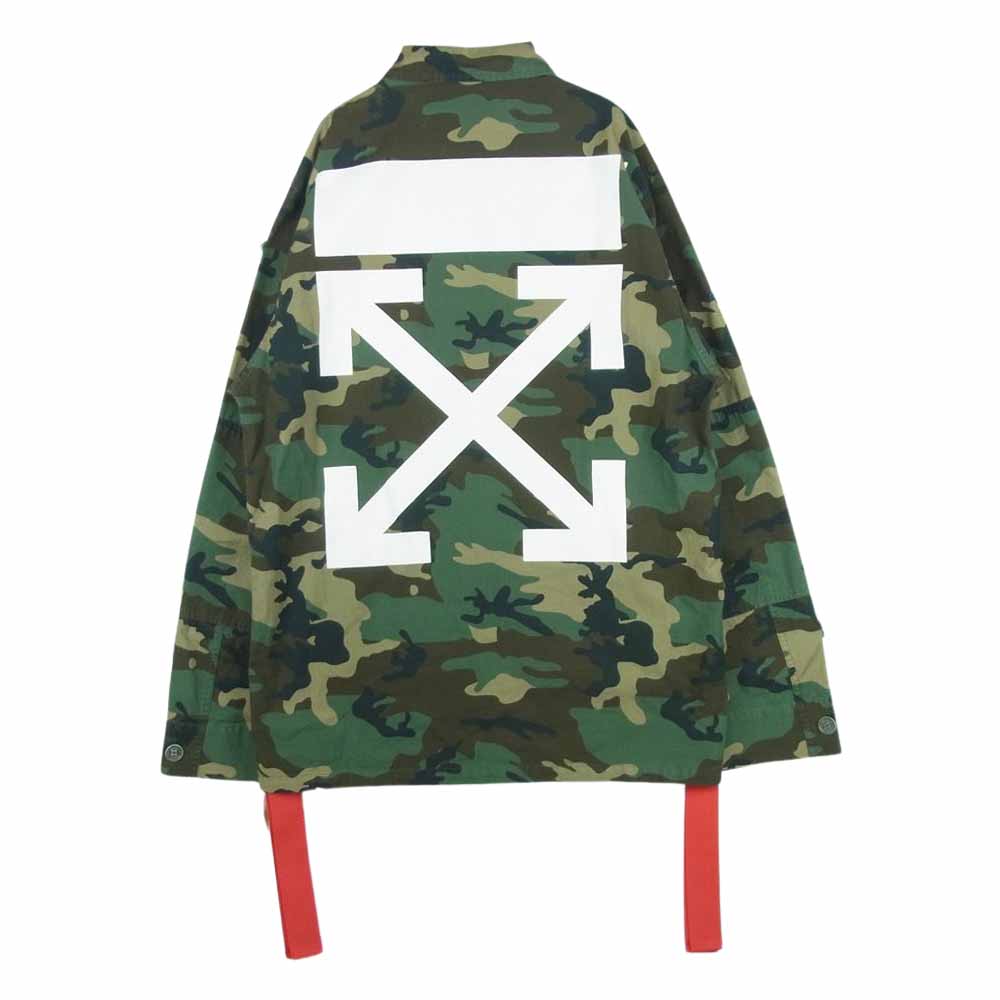 OFF-WHITE オフホワイト 17AW Archive Field Jacket アーカイブ フィールド カモフラ ミリタリー ジャケット カーキ系 グリーン系 ブラウン系 M【中古】
