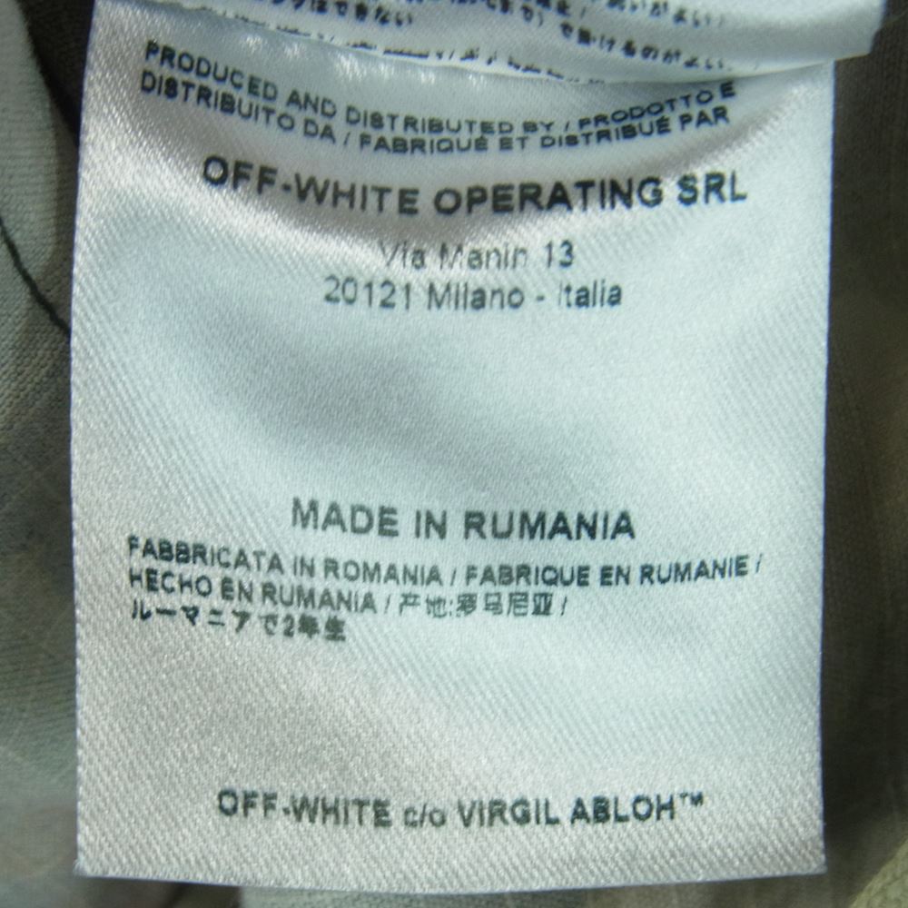 OFF-WHITE オフホワイト 17AW Archive Field Jacket アーカイブ フィールド カモフラ ミリタリー ジャケット カーキ系 グリーン系 ブラウン系 M【中古】